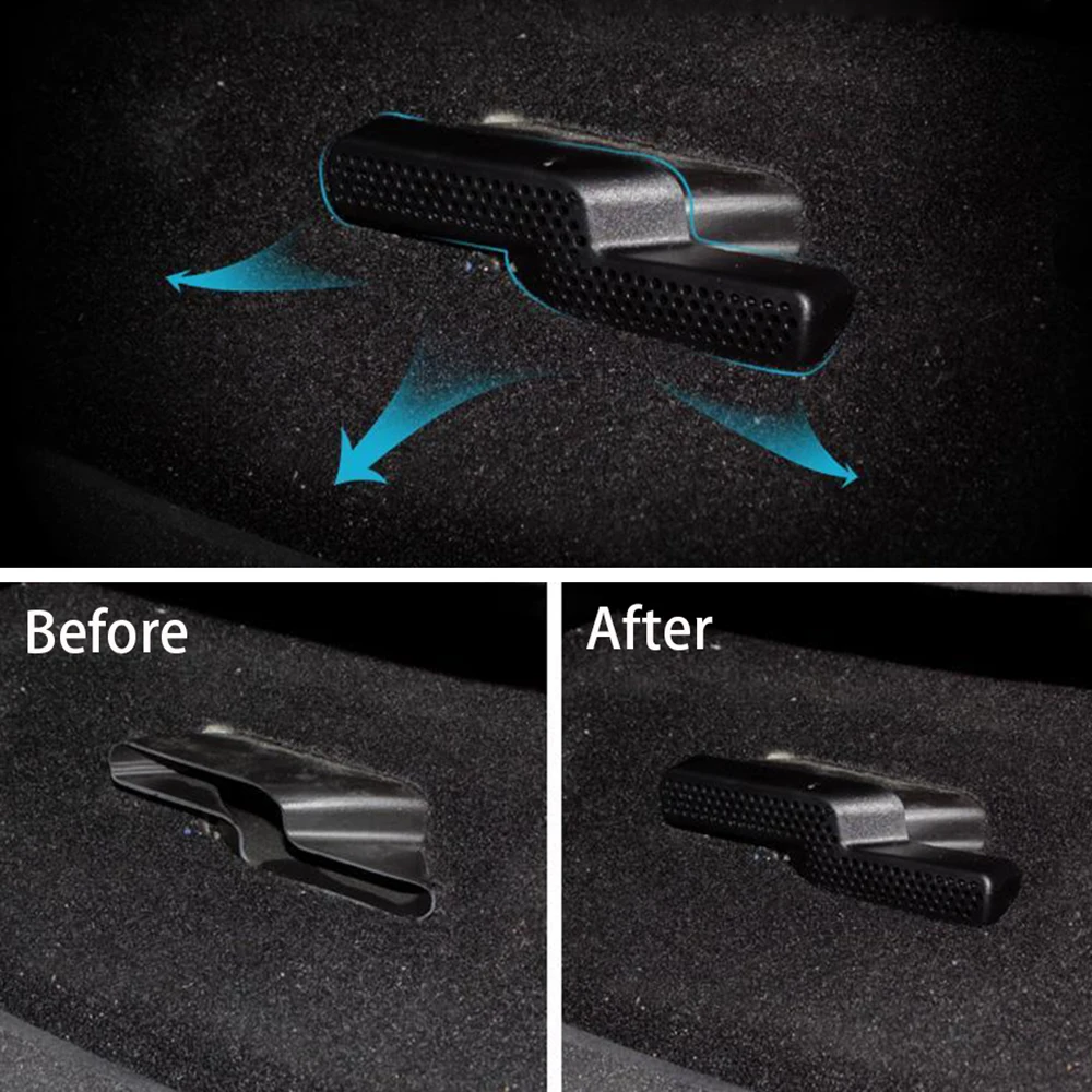 

2pcs Car Under Seats Air Condition Outlet Vent Protect Covers Sticker Anti-blocking Trim For Mini Cooper One F54 F55 F56 F57 F60