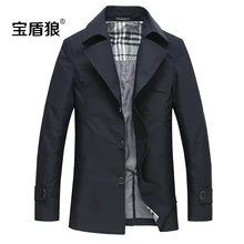 Мужская верхняя одежда& пальто новое поступление весенний хлопковый плащ-Тренч, верхняя одежда, средней длины Блейзер Большие размеры M L XL XXL 3XL 4XL 5XL 6XL 7XL 8XL