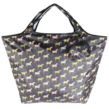 Холщовая хозяйственная сумка милый кот супермаркет сумки для покупок в тележки большая емкость Кошелек Сумка Многоразовые Эко простые женские сумки QW15