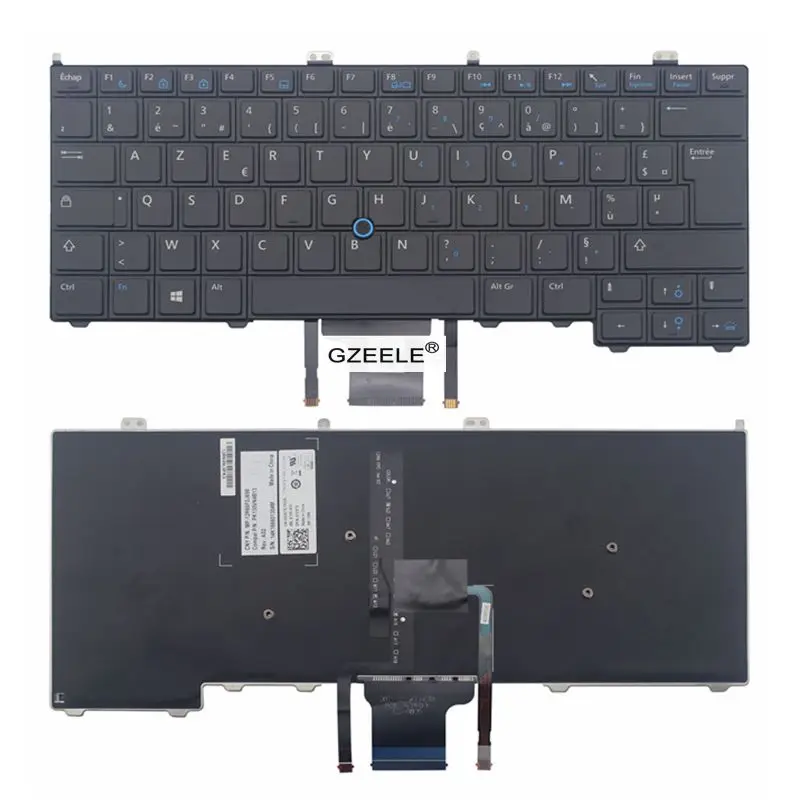 QH GZEELE Новинка для Dell Latitude E7240 E7440 FR Французская клавиатура с подсветкой AZERTY |