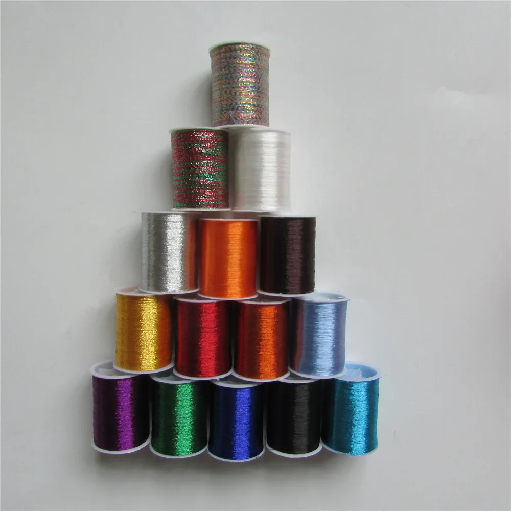 metal embroidery thread DIY clothing accessory essential 15 kind of