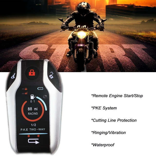 Universal Two-way Motorcycle Scooter Anti-theft Security Alarm System Moto  Remote Control Engine Start Alarme Moto Speaker Key - AliExpress