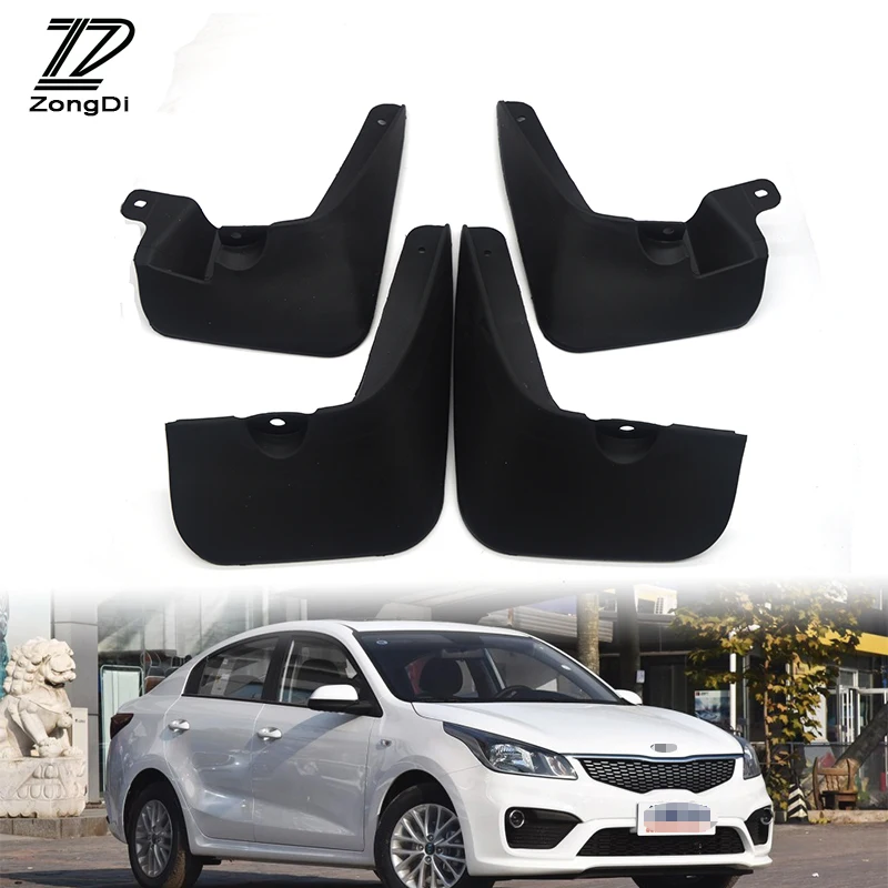 ZD телефон подходящий для 2006 2007 2008 2009 KIA RIO 4 дверный седан LX SX|car mudflaps|mudguards for carsfender