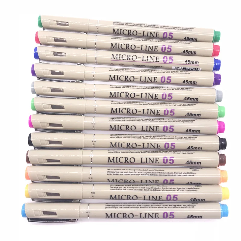 

1pcs Pigma Micron Liner Fine Pens Waterproof No-bleed Finecolour Drawing Marker Colour Bullet Journal Pen Art Supplies