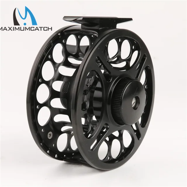 Cheap Maximumcatch  5-6wt Fly fishing reel CNC Machine cut Large arbor Aluminum Fly Reel