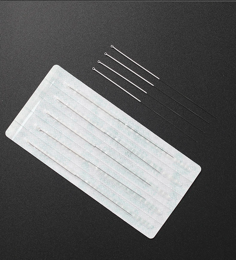 200 pieces/box disposable sterile acupuncture needle Silver handle with a loop on the hand top 200 pieces/box disposable sterile acupuncture needle Silver handle with a loop on the hand top
