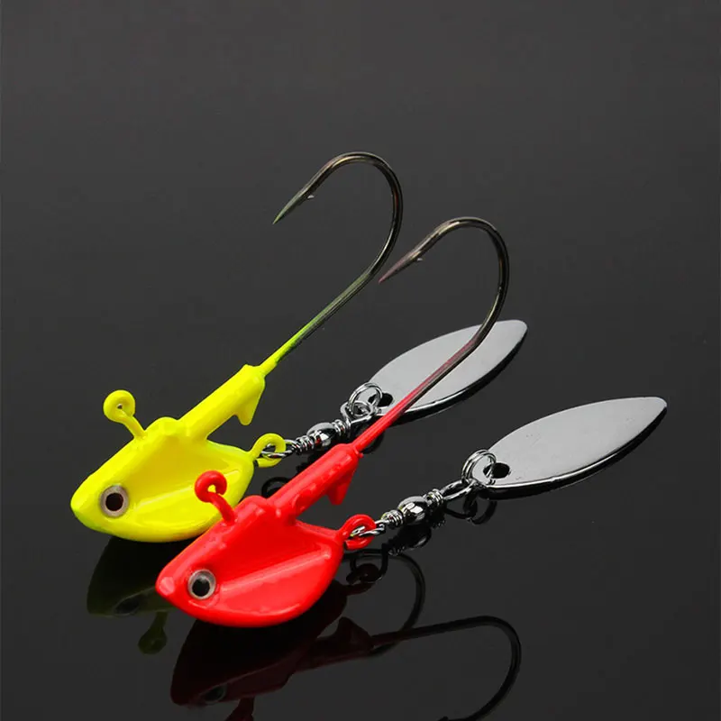INFOF Jighead Fishing Hooks 6g 10g 12g 14g Jig Head Worm Hook Single