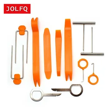 

12pcs Car Radio Door Clip Panel Trim Dash Audio Removal Open Installer Pry Tool For Car Vehicle for Honda For Audi For Benz
