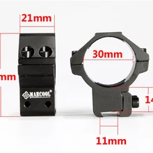 2 шт./1 пара охотничьи Тактические аксессуары 30 мм средний профиль пневмокольца с фиксатор 11 мм ласточкин хвост прицел крепление кольца