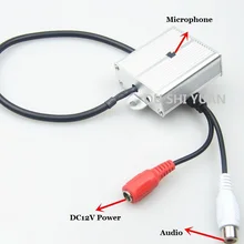 Высококачественное наблюдение RCA CCTV Микрофон Звук монитор Звук RCA пикап