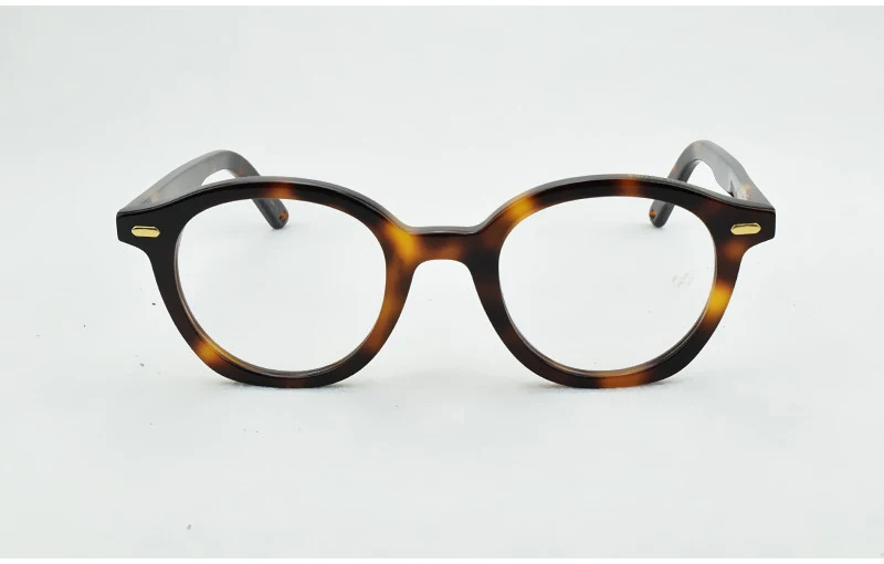 Фирменная оправа для очков, женские ретро круглые очки, оправа для мужчин, близорукость, компьютер, Ретро стиль, ручная работа, дизайнерские очки 46-23-143