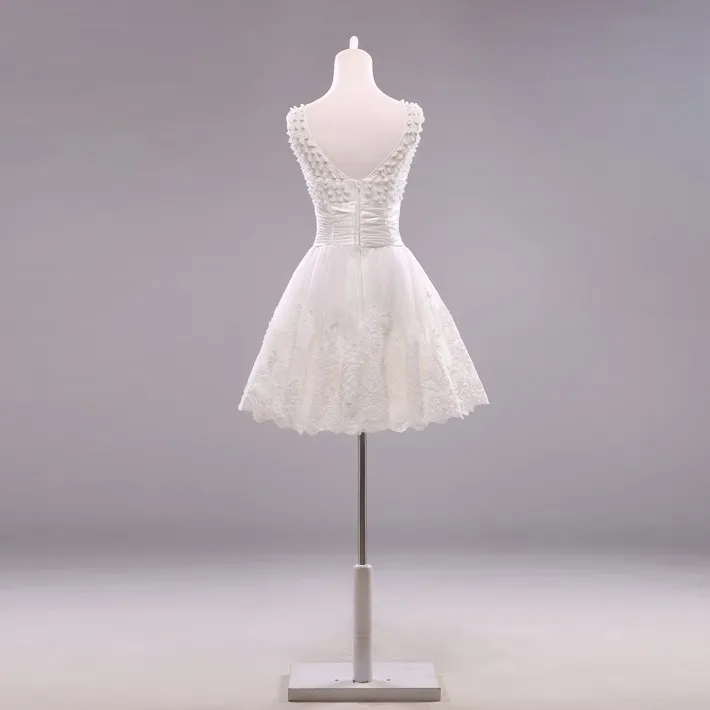 Vintage Lace Beading Short Wedding Dress Vintage Lace Beading Short Wedding Dress