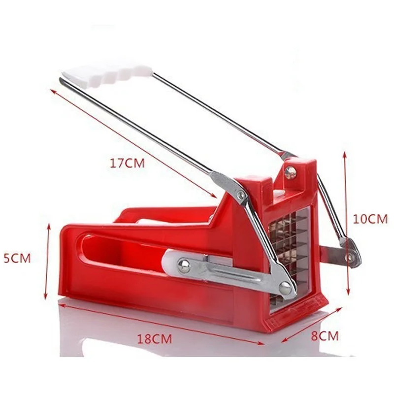 

Newest Hand Push Type Potato Chipper French Fries Slicer Maker Vegetable Fruit Chip Cutting Device Stainless Steel Blade Chopper