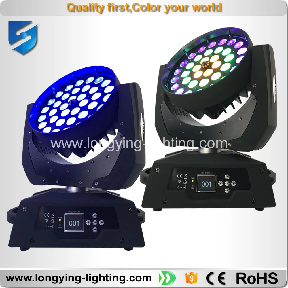 free shipping 6pcs/lot Zoom Led Moving Head Wash Light Dmx512 36x18w Leds Dj Party Show Stage | Лампы и освещение