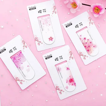 

Kawaii Cute sakura small Book Markers Bookmark For Books Clips Office School Supplies Stationery