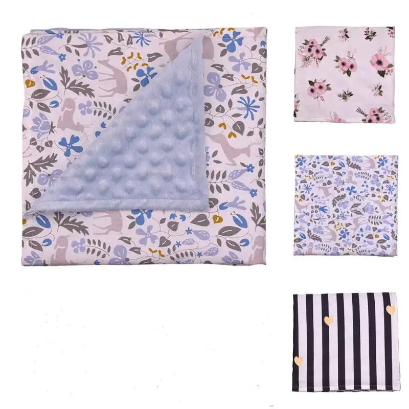 

Baby Blankets quilt Thicken double layer coral fleece Infant swaddle Bebe Envelope stroller wrap Newborn wrap baby bedding B25