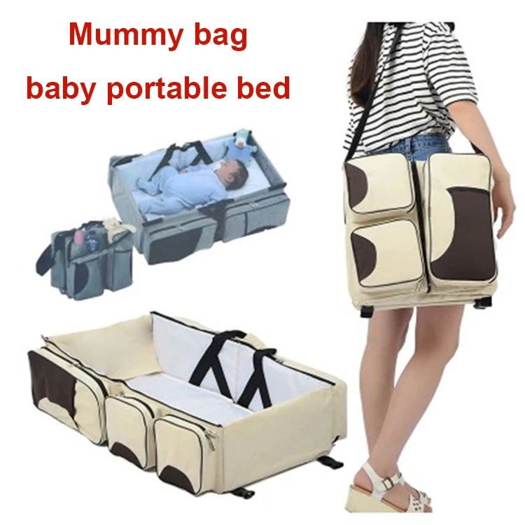 

Handbags Multifunctional Mommy Package Baby Portable Bed Folding Baby Play Bed Multifunction Handbag