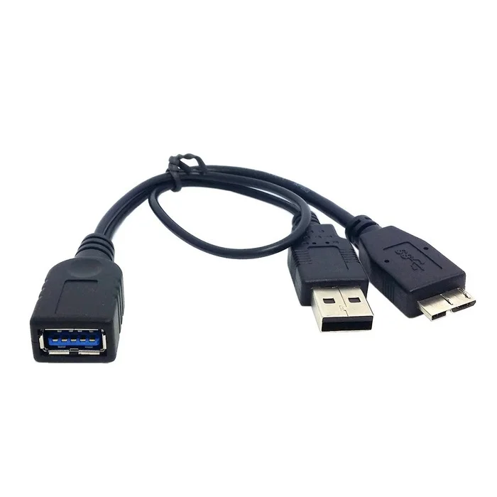 

CY Black Color Micro USB 3.0 9pin OTG Host Flash Disk Cable with USB power for Galaxy Note3 N9000 & S5 i9600 thinkpad 8 Tablet