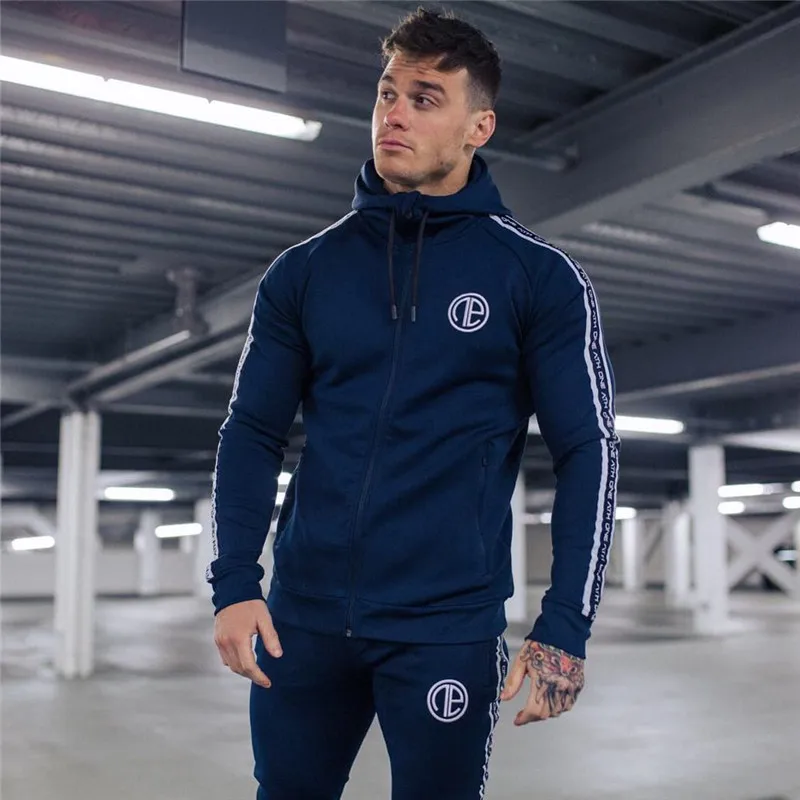 

FRMARO 2019 gyms Hoodie Clothes Bodybuilding Sweatshirt Warm Clothing zipper conventional Cotton Sweatshirts Pullover