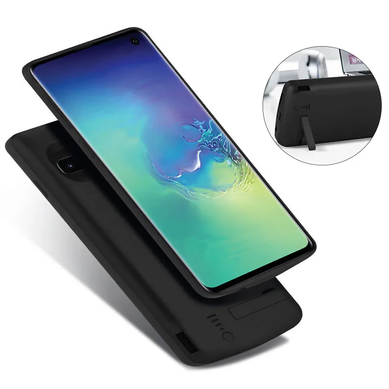 Чехол для Samsung Galaxy S10 Plus с зарядным устройством 6000 мАч Дополнительный внешний