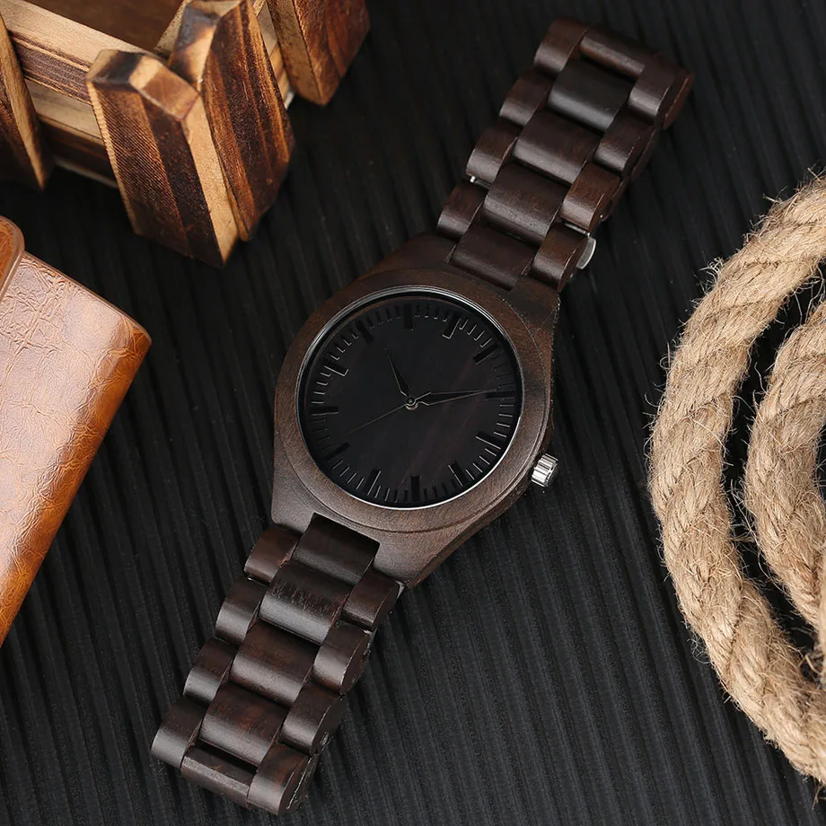 Hand Made Natural Wood Bamboo Mens Watches Top Brand Luxury Quartz Analog Bracelet Wristwatch Wooden Strap relogio masculino (13)