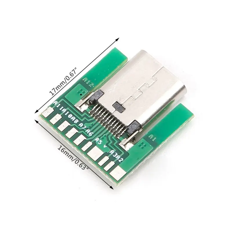 USB 3,1 Тип C гнездовой разъем SMT типа с ПК плата DIY 24pin