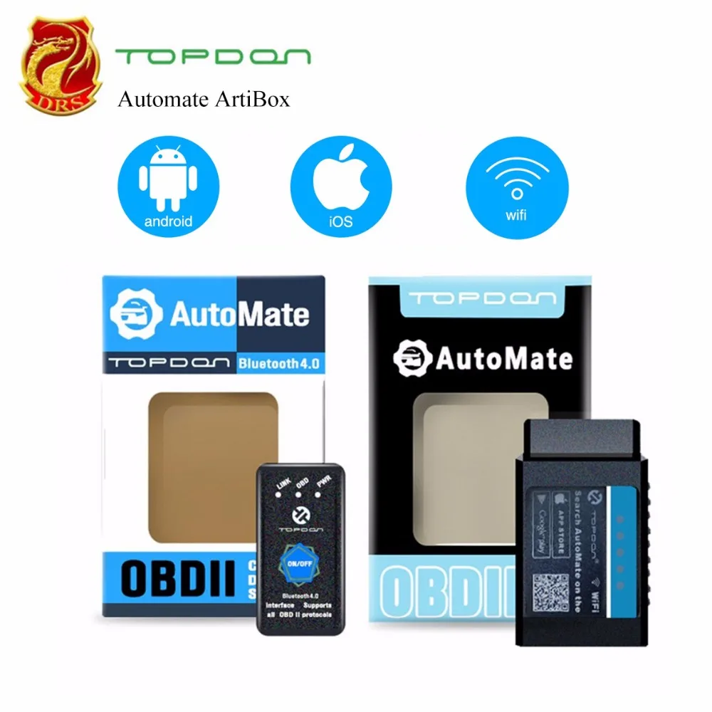 TOPDON автоматизировать ArtiBox ELM327 Bluetooth/WI-FI OBD2 сканер оригинальный PIC18F25K80 чип полный OBD2 автомобильной программное средство диагностики
