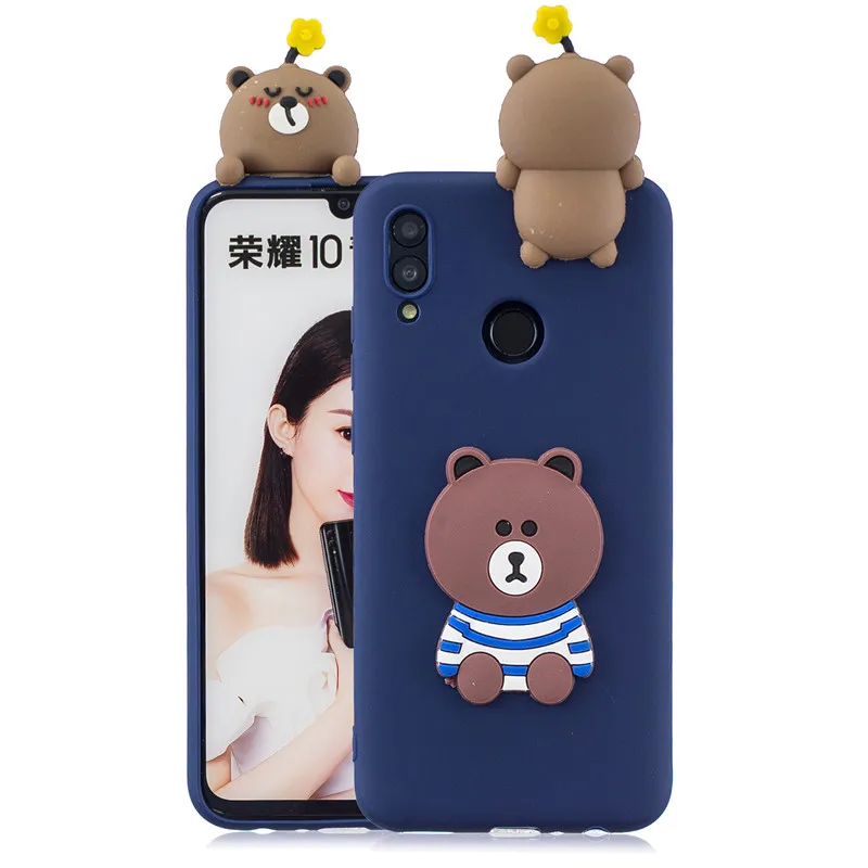 Huawei P Smart чехол для Coque huawei P Smart Psmart чехол 3D единорог кукла игрушки Мягкий силиконовый чехол для телефона s Etui - Цвет: N