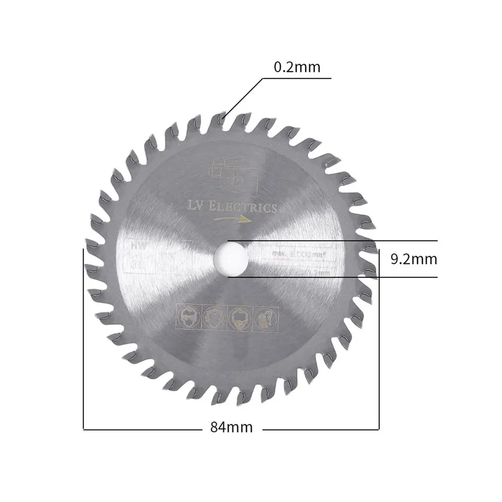 Циркулярная Пила TCT лезвие колеса диски TCT сплав Деревообработка Многофункциональный пилы для резки древесины 85x10 мм 36 зубов