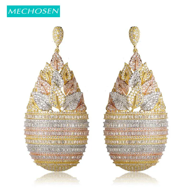 Серьги капельки MECHOSEN высококачественные серьги с фианитом изысканная