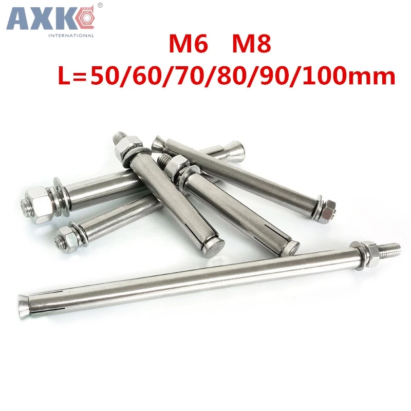 

AXK M6 M8 Stainless Steel Set Screws Expansion Bolts Expanding Bolt Screws Setscrew Fastener Air Conditioning Installation