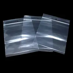 Оптовая продажа 13 * см 17 см закрывающиеся сумки на молнии с вентиляционным отверстием прозрачная пластиковая посылка сумка Нижнее белье