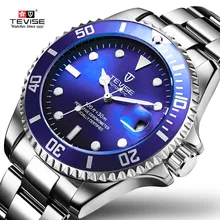 Tevise Top Brand Men Mechanical Watch Automatic Role Date Fashione luxury submariner Clock Male Reloj Hombre Relogio Masculino