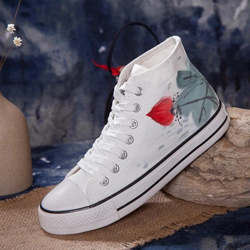 Chinese Ink Series Season Canvas Shoe China Style Chinese Ink Sail Cloth Shoe Woman Fund In State Cloth Shoe Zapatos De Mujer Chinese Ink Series Season Canvas Shoe China Style Chinese Ink Sail Cloth Shoe Woman Fund In State Cloth Shoe Zapatos De Mujer