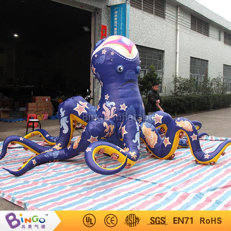 Inflatable model toy 5m ocean sea series inflatable blue flower