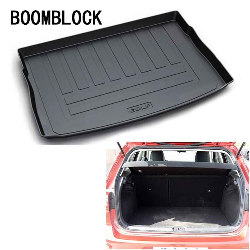 

BOOMBLOCK For VW Volkswagen Bora Golf 7 Touran Tiguan 2016 2017 2018 Waterproof Anti-slip Car Trunk Mat Tray Floor Carpet Pad
