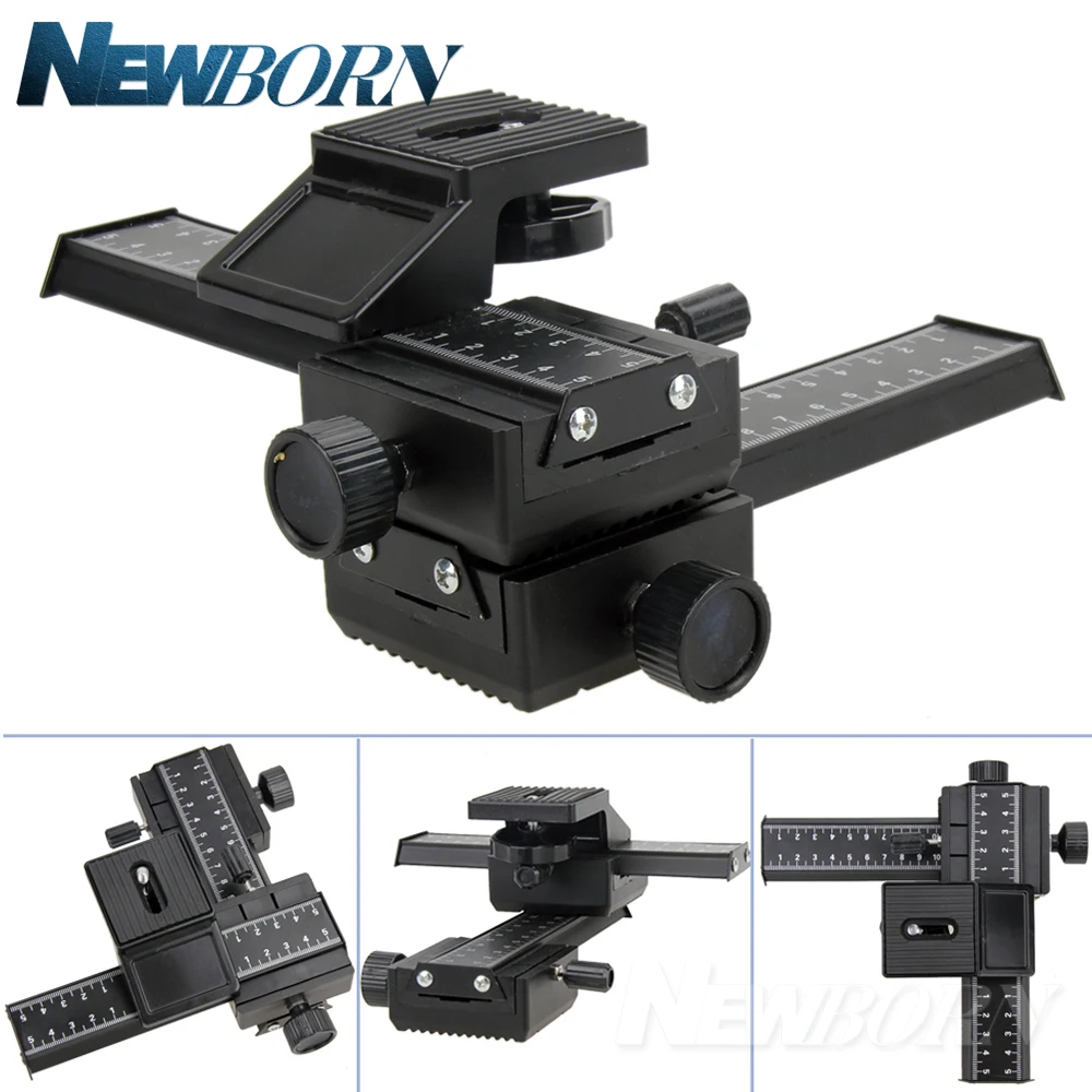 Новый макросъемный рельсовый ползунок для Nikon Canon Sony DSLR камеры Gimbal Mount DC со