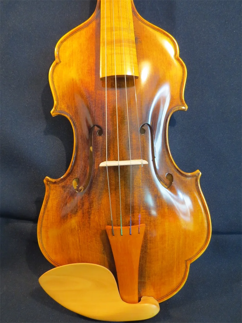 Unique design baroque style no rib violin 4/4 big bright sound #12056