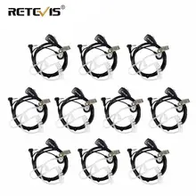 10 stücke PTT MIC Hörer Covert Air Akustische Rohr Kopfhörer Für Motorola Walkie Talkie T270 SX500 T5100 FV200 XTL446 Retevis RT45