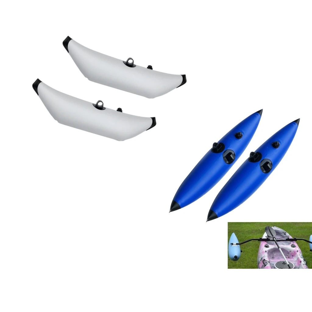 Perfeclan Set 2 PVC Inflatable Kayak Canoe Fishing Standing Outrigger/Stabilizer