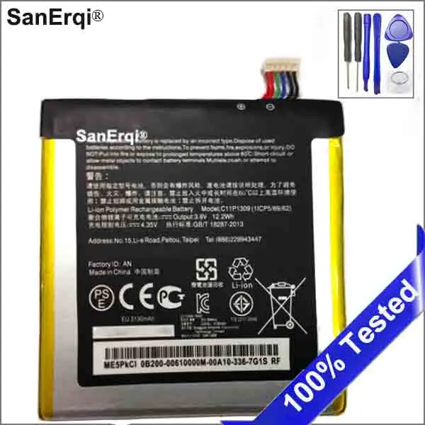 

Battery C11P1309 for Asus Fonepad Note FHD 6 ME560CG K00G Akku 3130mAh with Repair Tools