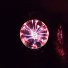 2018 USB Plasma Ball Electrostatic Sphere Light Lamp Ball Desktop Lightning Christmas Party Touch Sensitive Lights 4 inch 5inch 6inch 8 inch lightning like falshing plasma ball light lamp touch electrostatic magic lamp for kids led nightlight