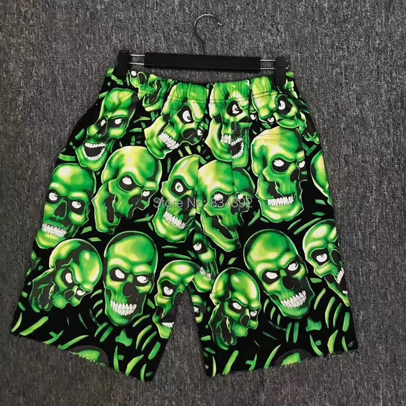 skull pile shorts