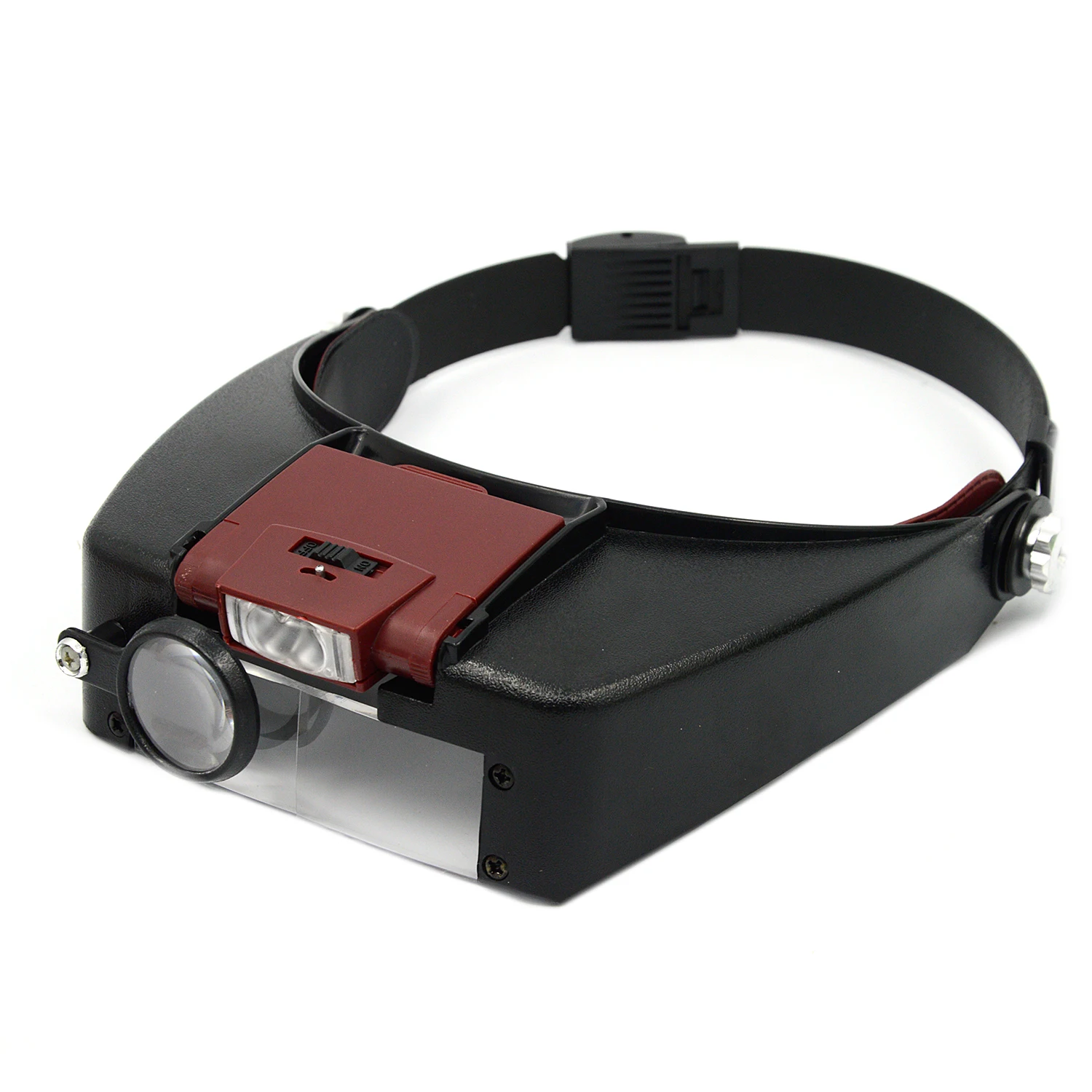 Behogar Loupe Microscope Magnifier Glass Led Light Head Lamp Magnifying