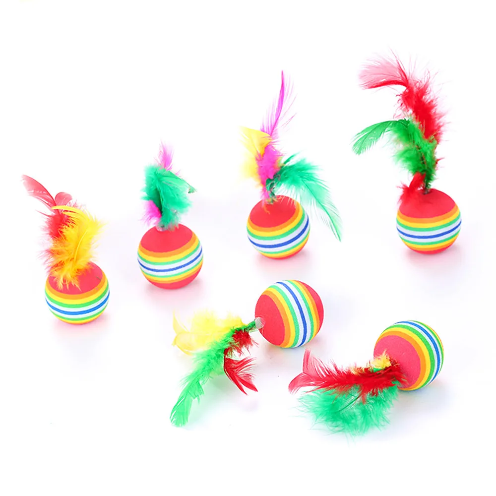 Dog Toys For Dogs Cats Rainbow Scratch Ropes Sipke Ball For Puppy Small Dogs Durable Interactive Toy (14)