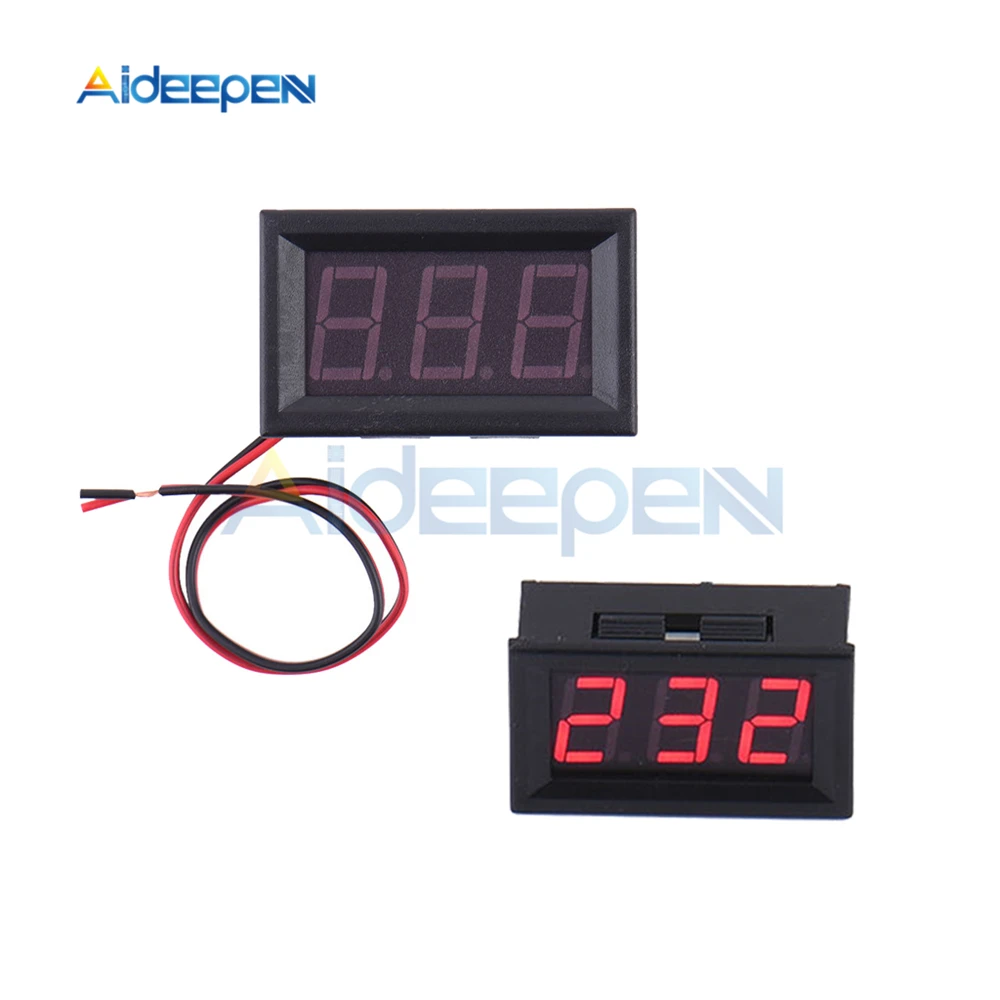 2 wire AC 70-500V LCD Voltmeter Spannungsmesser 220V 380V Industrial electricity