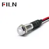 FILN 8mm  Car dashboard The flame symbol led red yellow white blue green 12v led indicator light with 20cm cable ► Photo 3/6