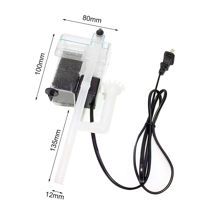 3 Вт подвесной внешний фильтр для аквариума циркуляционный насос для воды кислорода 3 в 1 Мини аквариумный водопад фильтр насос для аквариума