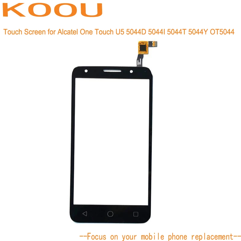 Сенсорный экран сенсорного экрана Alcatel One Touch U5 5044D 5044I 5044T 5044Y OT5044 5 0 ''дигитайзер