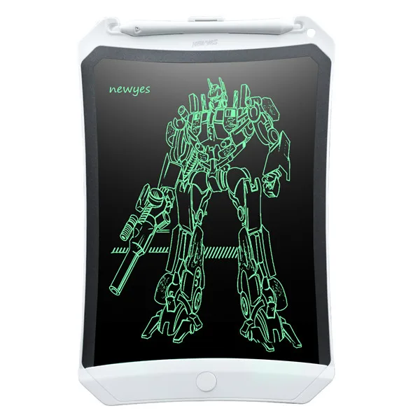 NEWYES 8," Робот ЖК-планшет для рисования планшет доска безбумажный цифровой блокнот перезаписанный блокнот для заметок напоминание сообщение - Цвет: White Writing Tablet
